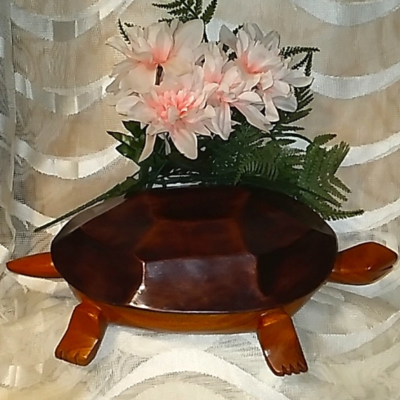 Other - Spectacular Bowl-Handcarved Wood Turtle- (15 inches long)